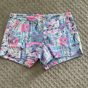 Lilly Pulitzer NWT Adie Ruffle Pocket Short 4in inseam Size 4 in Yeah Buoy